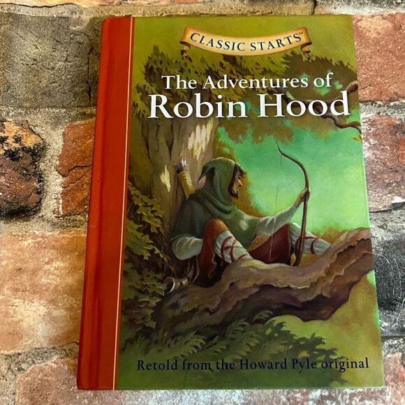 5 for $25🔥The Adventures of Robin Hood (Classic Starts) Hardcover - Picture 1 of 5
